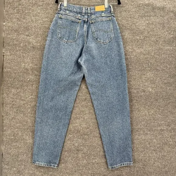 Vintage Lee Jeans Womens 10 High Rise 80s Tapered Mom Stone Washed Classic - Picture 5 of 12